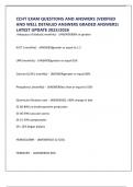 CCHT EXAM QUESTIONS AND ANSWERS &lpar;VERIFIED AND WELL DETAILED ANSWERS GRADED ANSWERS&rpar; LATEST UPDATE 2025&sol;2026