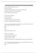 NRA INSTRUCTORS CLASS EXAM QUESTIONS AND ANSWERS