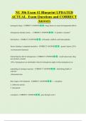 NU 306 Exam &num;2 Blueprint UPDATED  ACTUAL  Exam Questions and CORRECT  Answers 