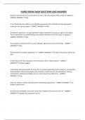 NURSE 6003N EXAM QUESTIONS AND ANSWERS