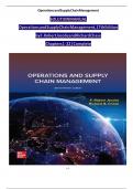 SOLUTION MANUAL Operations and Supply Chain Management&comma; 16th Edition by F&period; Robert Jacobs and Richard Chase Chapters 1 - 22 &vert; Complete