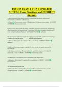 PSY 219 EXAM 1 CHP 1 UPDATED    ACTUAL Exam Questions and CORRECT  Answers 