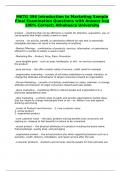 MKTG 396 Introduction to Marketing Sample Final Examination  Questions with Answer key 100&percnt; Correct&semi; Athabasca University