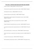 RVTI LEVEL 1 CERTIFICATION EXAM QUESTIONS AND ANSWERS