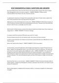SCM FUNDAMENTALS EXAM 2 QUESTIONS AND ANSWERS