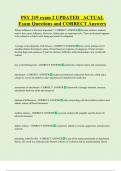 PSY 219 exam 2 UPDATED   ACTUAL  Exam Questions and CORRECT Answers 