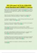 PSY 219 Bundled Exam Questions WITH  CORRECT Answers