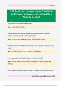  NSG 6006 &ndash; Practice Questions and Correct Answers &ndash; Latest Update &ndash; Already Graded