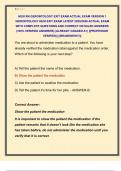 HESI RN GERONTOLOGY EXIT EXAM ACTUAL EXAM VERSION 1  &sol;GERONTOLOGY HESI EXIT EXAM LATEST 2025&sol;2026 ACTUAL EXAM  WITH COMPLETE QUESTIONS AND CORRECT DETAILED ANSWERS  &lpar;100&percnt; VERIFIED ANSWERS&rpar; &vert;ALREADY GRADED A&plus;&vert; &vert;&vert;PROFESSOR  VERIFIED&vert;&vert; &vert;&vert;BRANDNEW&excl;&excl;&excl;&vert;&vert;