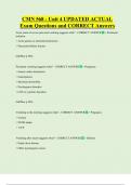 CMN 568 - Unit 4 UPDATED ACTUAL     Exam Questions and CORRECT Answers