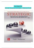 Test Bank For Strategic Management 6th Edition by Rothaermel Frank&lpar;LATEST EDITION&rpar;