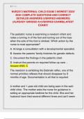 NUR2513 MATERNAL CHILD EXAM 3 NEWEST 2025&sol;  2026 COMPLETE QUESTIONS AND CORRECT  DETAILED ANSWERS &lpar;VERIFIED ANSWERS&rpar;  &vert;ALREADY GRADED A&plus;&vert;VERIFIED EXAMS&vert;LATEST  EXAM&excl;&excl;&excl;