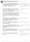Pesticide Use Enforcement CDFA Exam