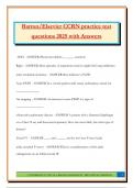 Barron&sol;Elsevier CCRN practice test questions 2025 with Answers