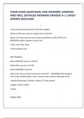 CNOR EXAM QUESTIONS AND ANSWERS &lpar;VERIFIED AND WELL DETAILED ANSWERS GRADED A&plus;&rpar; LATEST UPDATE 2025&sol;2026