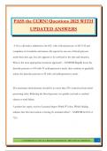 PASS the CCRN&excl; Questions 2025 WITH UPDATED ANSWERS
