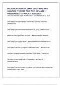 DELTA ACHIEVEMENT EXAM QUESTIONS AND ANSWERS &lpar;VERIFIED AND WELL DETAILED ANSWERS&rpar; LATEST UPDATE 2025&sol;2026