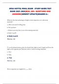 EFDA HOTTEL FINAL EXAM   STUDY GUIDE TEST BANK 2025-2026&vert;REAL 200&plus; QUESTIONS AND ANSWERS&vert;NEWEST UPDATE&vert;GRADED A&plus;
