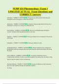 NURP 424 Pharmacology&colon; Exam 1  UPDATED ACTUAL  Exam Questions and  CORRECT Answers