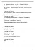 CA CONTRACTOR'S LAW AND BUSINESS TEST 4