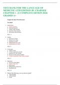 Test Bank for The Language of Medicine &ndash; 12th Edition &vert; Davi-Ellen Chabner &vert; Chapters 1&ndash;21 Complete Edition &vert; 2026 &vert; Grade A&plus;