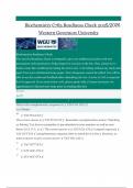 Biochemistry C785 Readiness Check 2025&sol;2026 Western Governors University