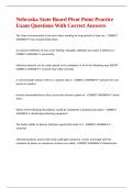 Nebraska State Board Pivot Point Practice Exam Questions With Correct Answers 
