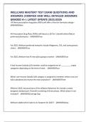 WELLCARE MASTERY TEST EXAM QUESTIONS AND ANSWERS &lpar;VERIFIED AND WELL DETAILED ANSWERS GRADED A&plus;&rpar; LATEST UPDATE 2025&sol;2026