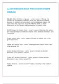 ADB Certification Exam with accurate detailed solutions 