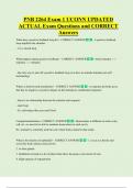 PNB 2264 Exam 1 UCONN UPDATED  ACTUAL Exam Questions and CORRECT  Answers