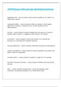 ADB Exam with precise detailed solutions
