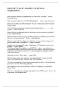 MEDCERTS&colon; MCBC KNOWLEDGE REVIEW ASSESSMENT