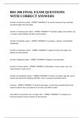 BIO 206 FINAL EXAM QUESTIONS WITH CORRECT ANSWERS&period;