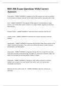 BIO 206 Exam Questions With Correct Answers