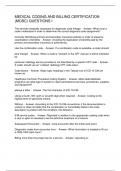 MEDICAL CODING AND BILLING CERTIFICATION &lpar;MCBC&rpar; QUESTIONS I