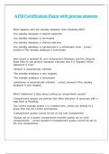 ADB Certification Exam with precise answers 