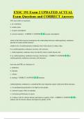 EXSC 191 Exam 2 UPDATED ACTUAL   Exam Questions and CORRECT Answers 