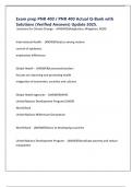 Exam prep PNR 400 &sol; PNR 400 Actual Q-Bank with Solutions &lpar;Verified Answers&rpar; Update 2025&period;