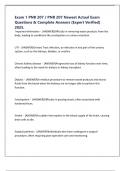 Exam 1 PNR 207 &sol; PNR 207 Newest Actual Exam Questions & Complete Answers &lpar;Expert Verified&rpar; 2025&period;