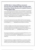SEJPME Mod 2- National Military Command Structure Post Test &lpar;SEJPME-US001-03&rpar; Study Guide Actual Exam Review Questions & Complete Answers &sol; Newest Update 2025&period;