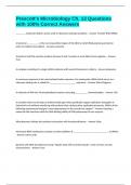 Prescott's Microbiology Ch&period; 13 Questions with 100&percnt; Correct Answers