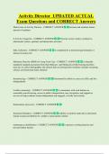 Activity Director  UPDATED ACTUAL   Exam Questions and CORRECT Answers