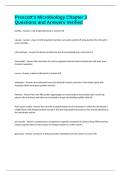Prescott's Microbiology Chapter 3 Questions and Answers Verified