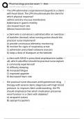 Pharmacology practice exam 1 - Hesi