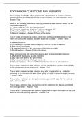 FDCPA EXAM QUESTIONS AND ANSWERS