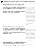 HESI Dosage Calculations Practice Exam&comma; Hesi Pharmacology Review