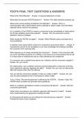 FDCPA FINAL TEST QUESTIONS & ANSWERS