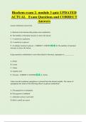 Biochem exam 2- module 3 quiz UPDATED  ACTUAL   Exam Questions and CORRECT  Answers 