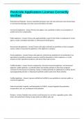 Pesticide Applicators License Correctly Verified