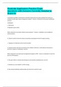 Pesticide Applicators Practice Exam Questions with Answers Correctly Detailed to Score A&plus;